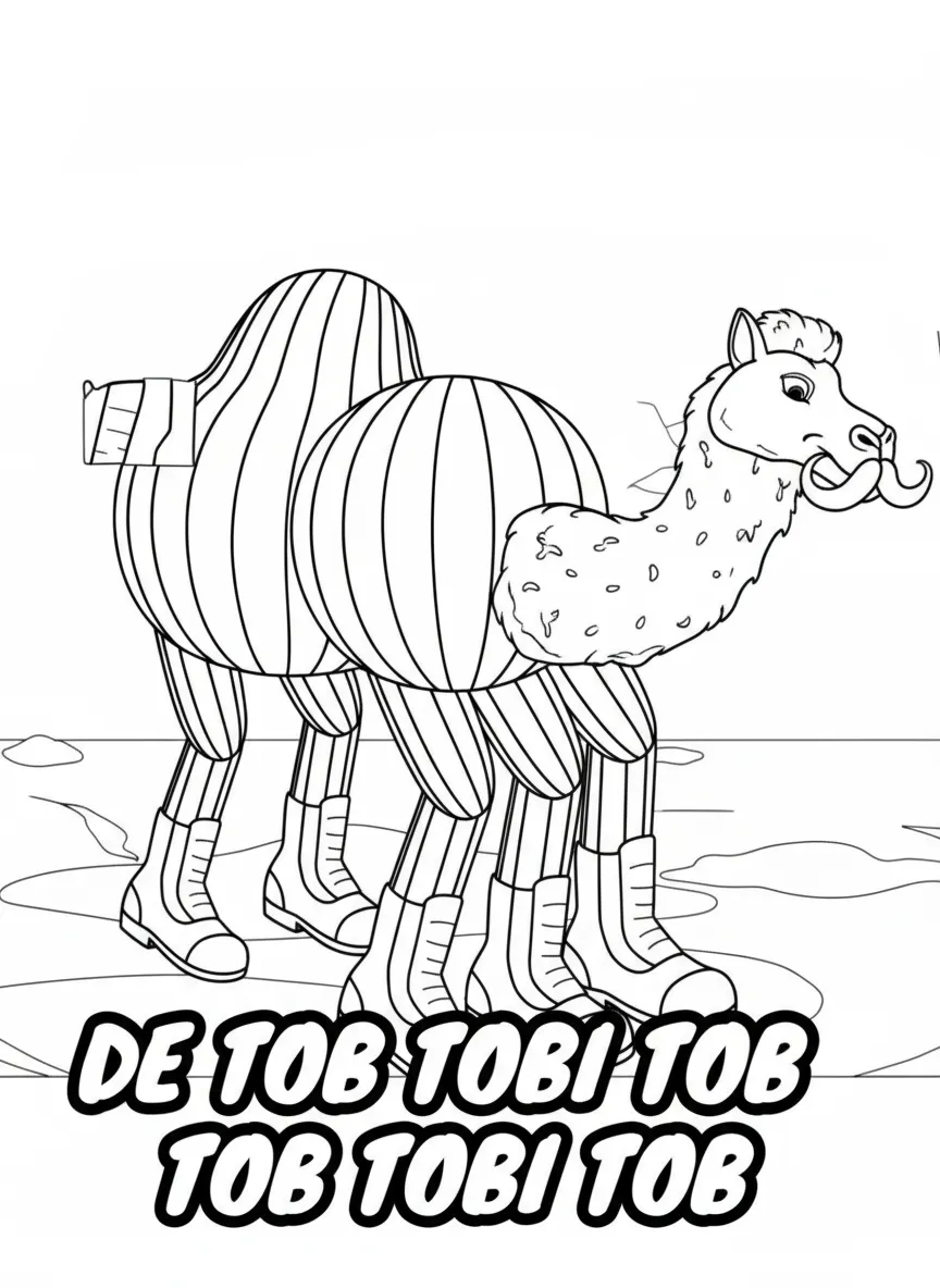 Tob Tobi Tob Tob Tobi Tob para colorear en línea