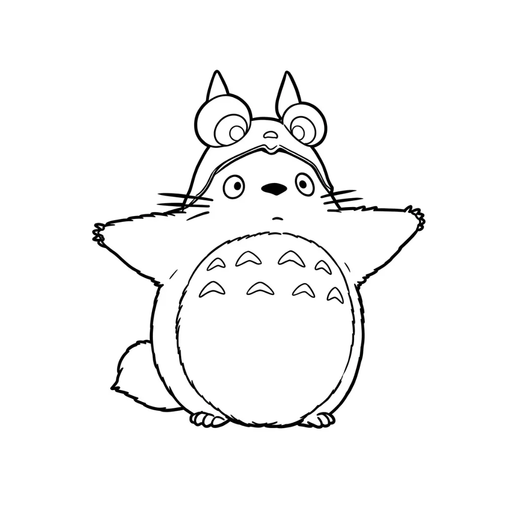 imagen de Totoro 20 para colorear para niño