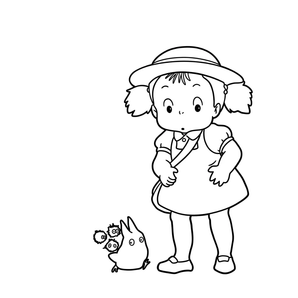 Colección de Totoro para colorear