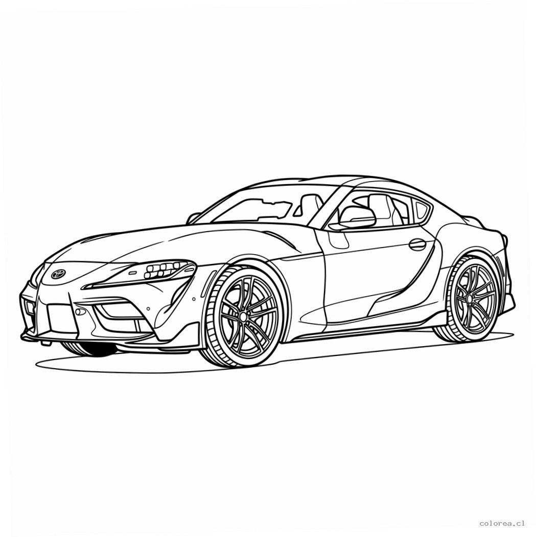 Toyota Supra 10 para colorear gratis