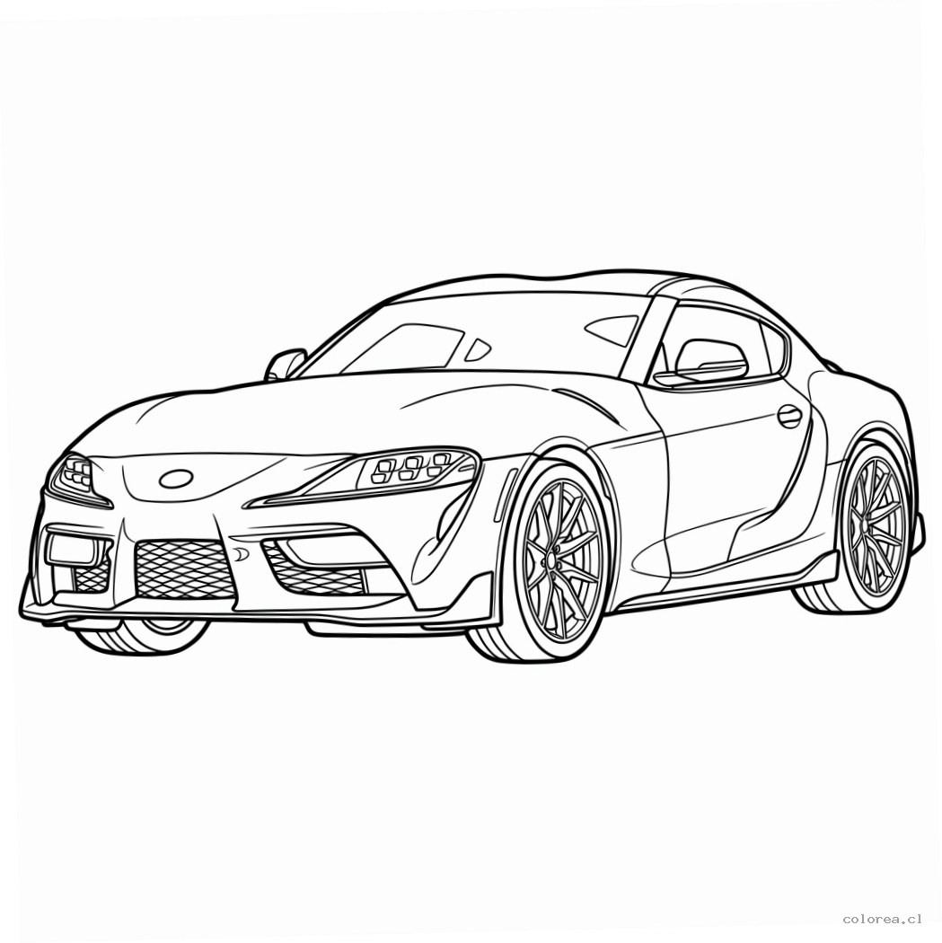 Toyota Supra 14 para colorear para imprimir