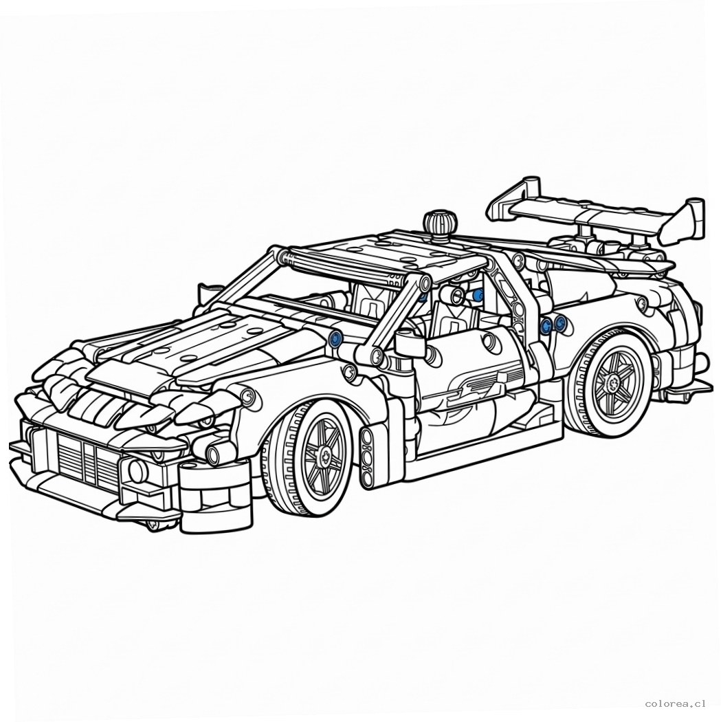 Toyota Supra 15 para colorear para niños para imprimir