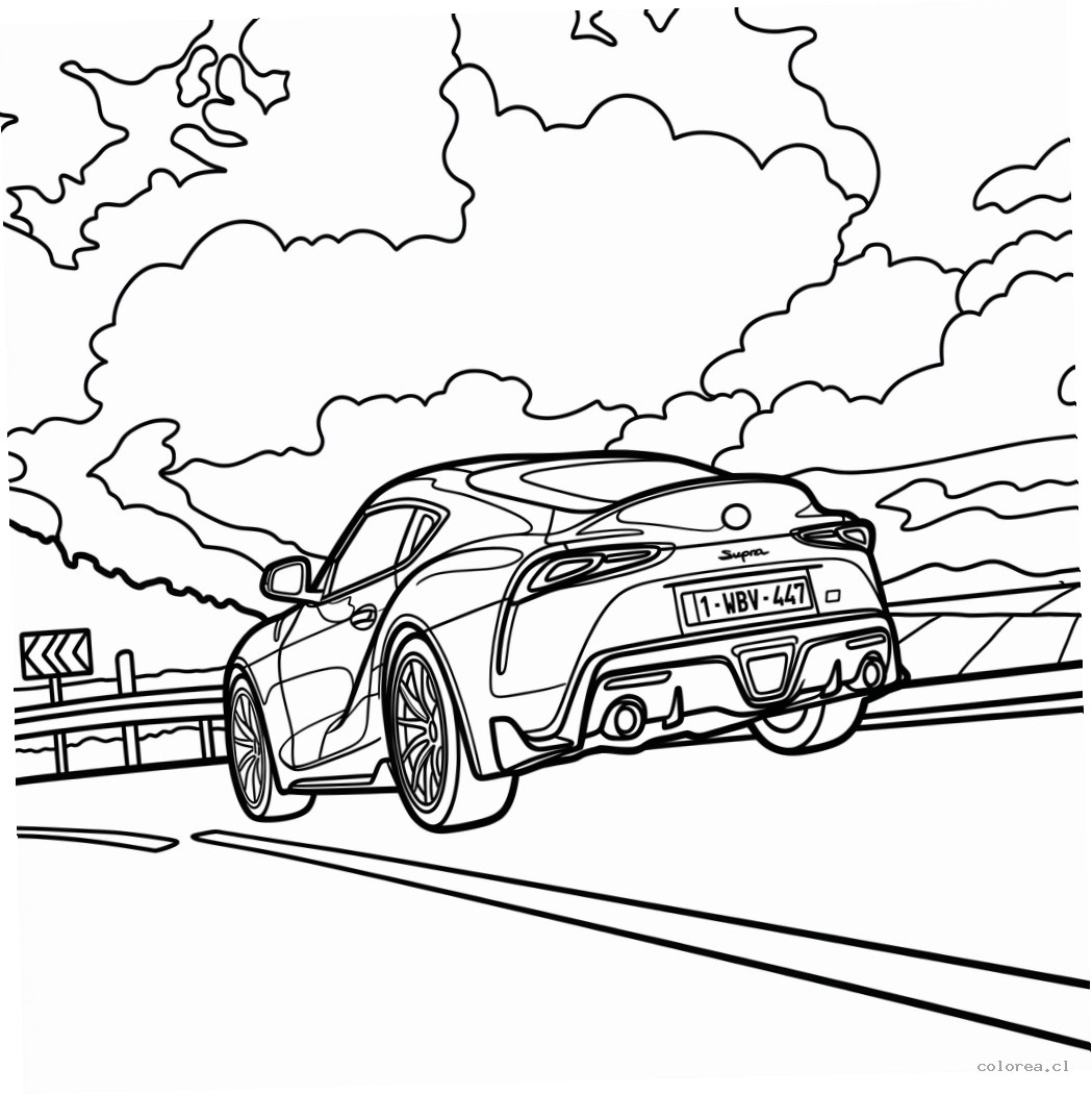Colección de Toyota Supra para colorear