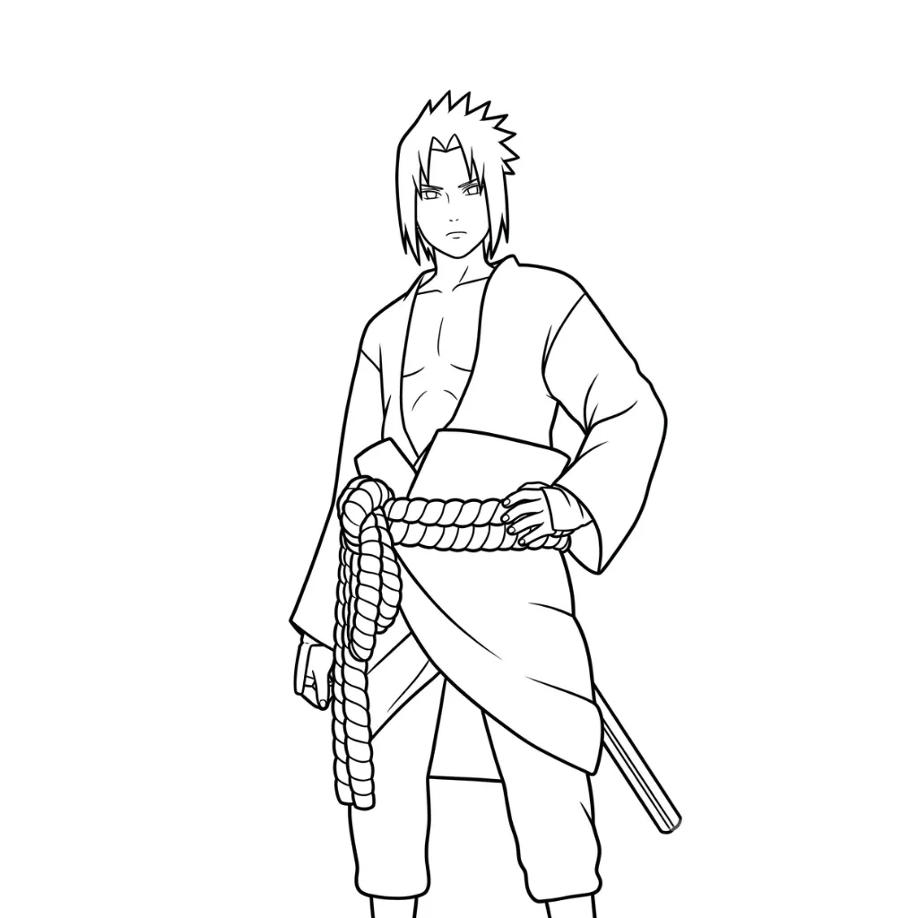 Colección de Uchiha Sasuke para colorear