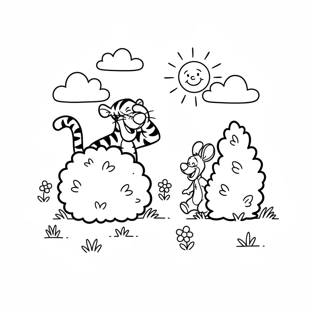 Winnie Pooh para colorear para imprimir pdf gratis 2