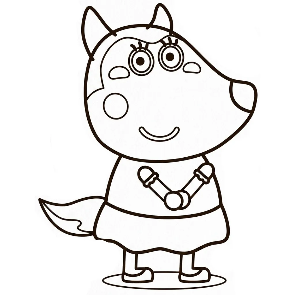 Wolfoo 24 para colorear para imprimir para niño de 12 años